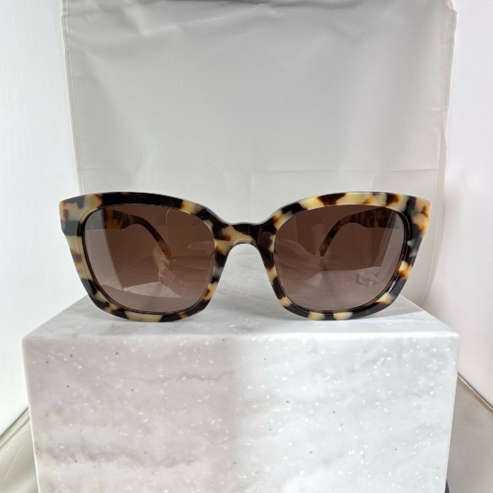Warby Parker Aubrey Wide Sunglasses Tortoise Shell Brown Lenses 55-21-142